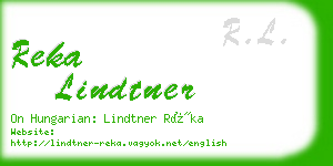 reka lindtner business card